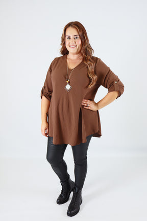 Molly Blouse in Brown