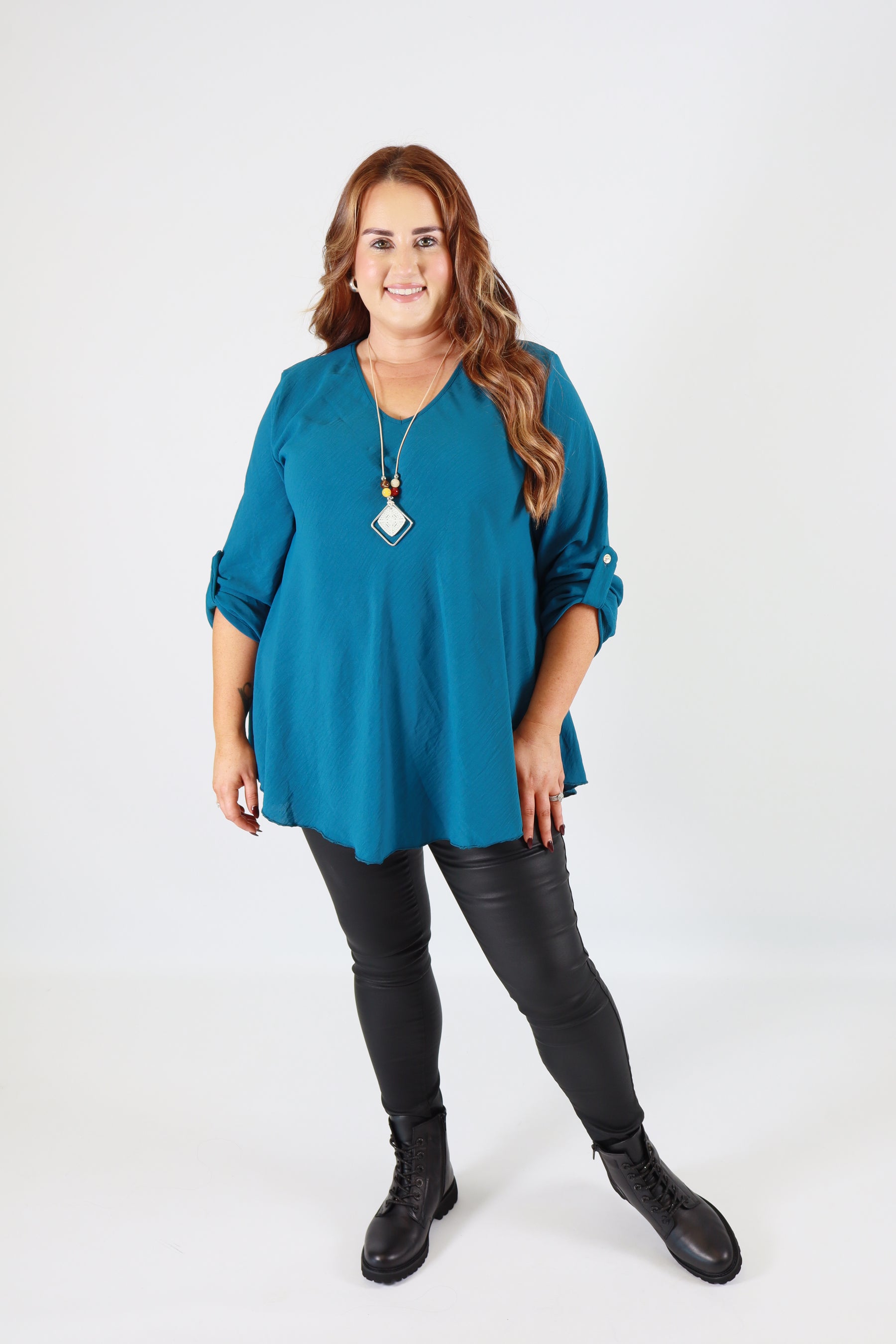 Molly Blouse in Teal