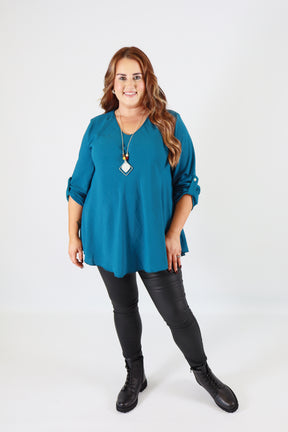 Molly Blouse in Teal