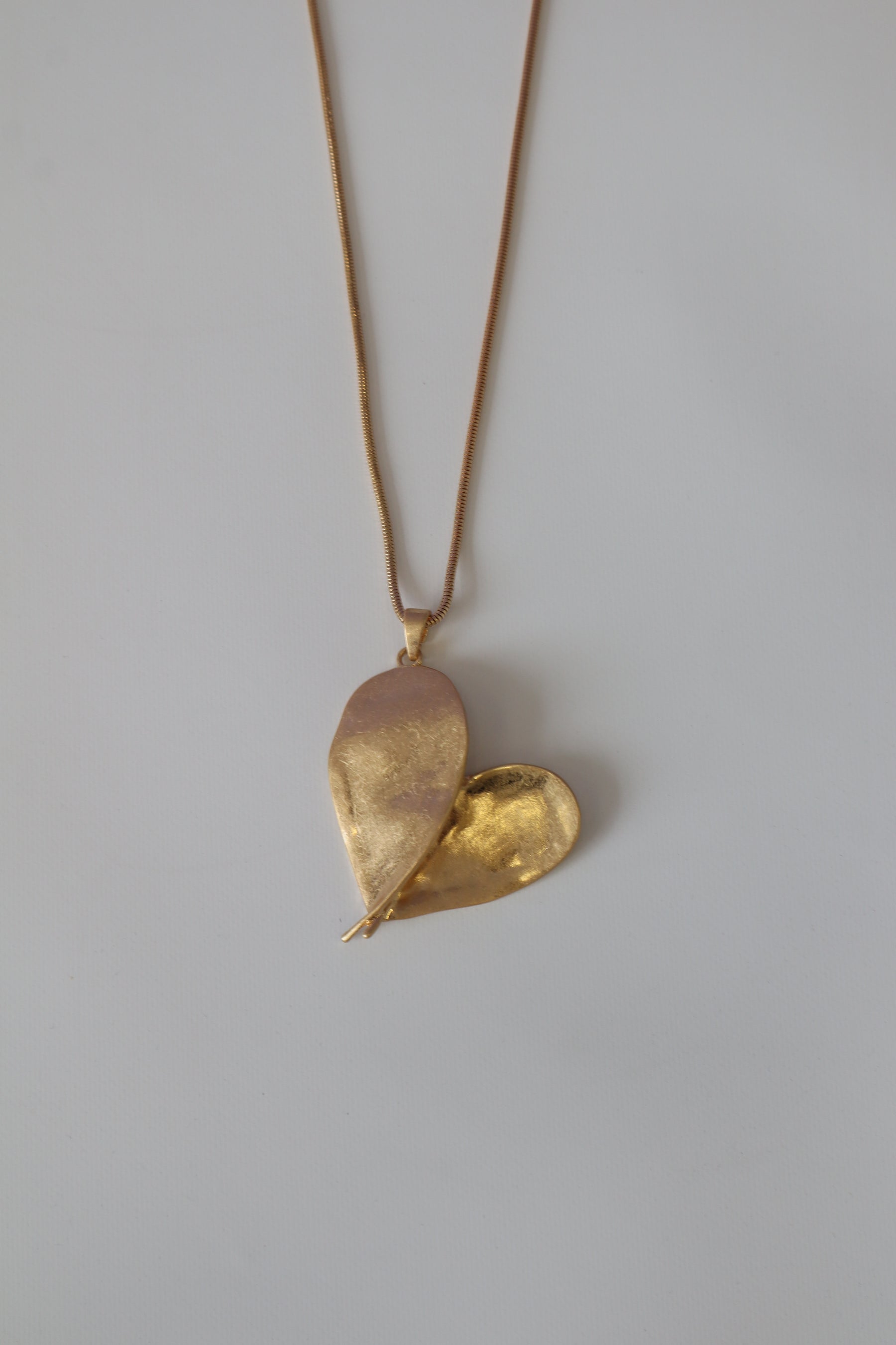 Selah Heart Necklace in Gold