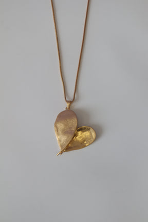 Selah Heart Necklace in Gold