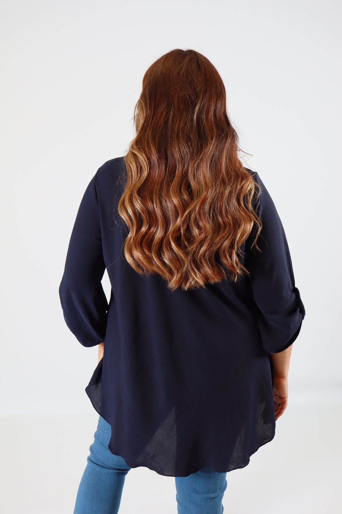 Molly Blouse in Navy
