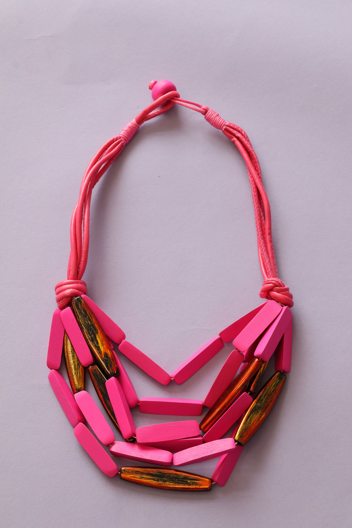 Molly Necklace in Pink