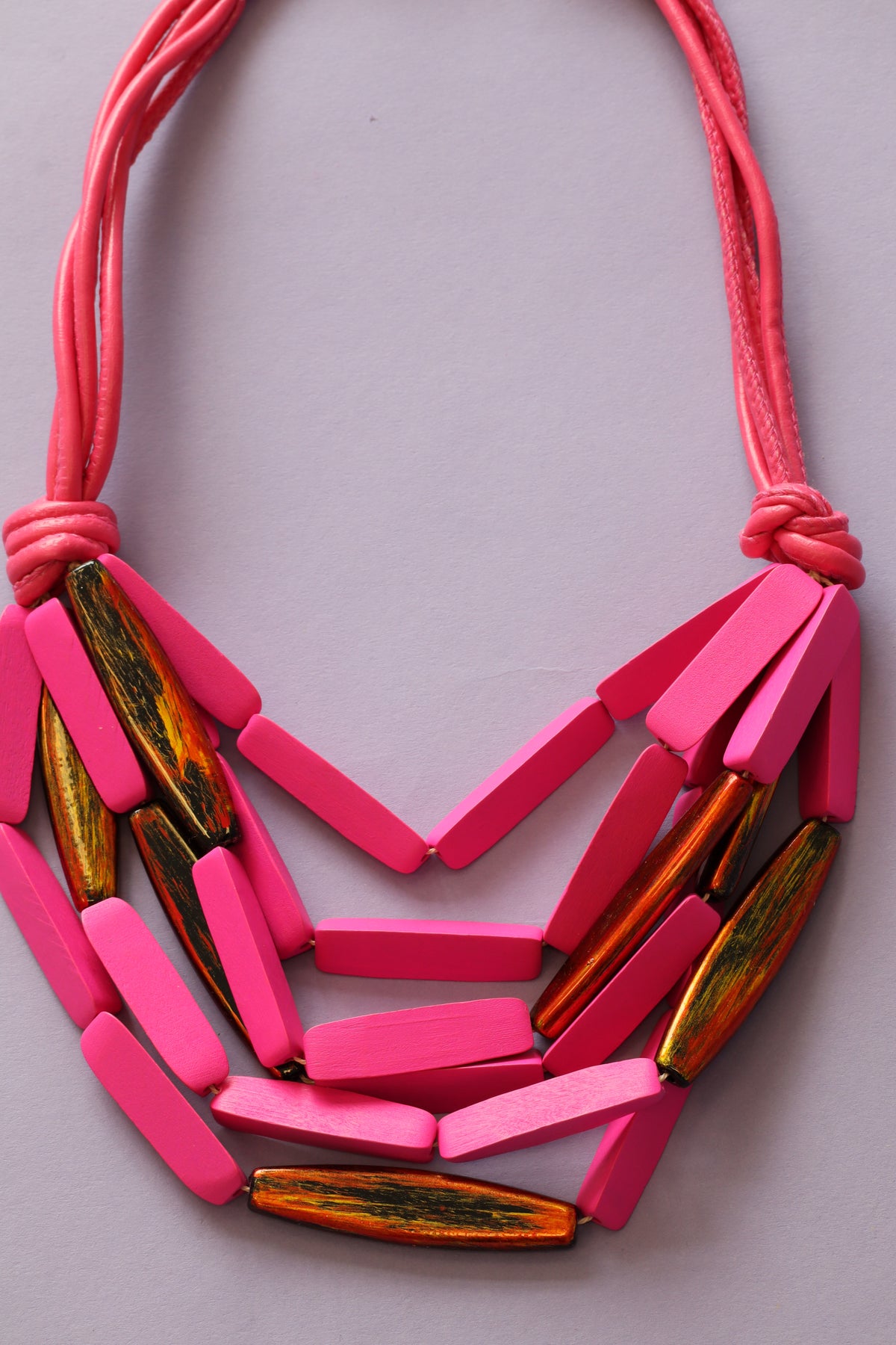 Molly Necklace in Pink