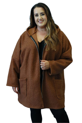 Sienna Boucle Jacket in Tan