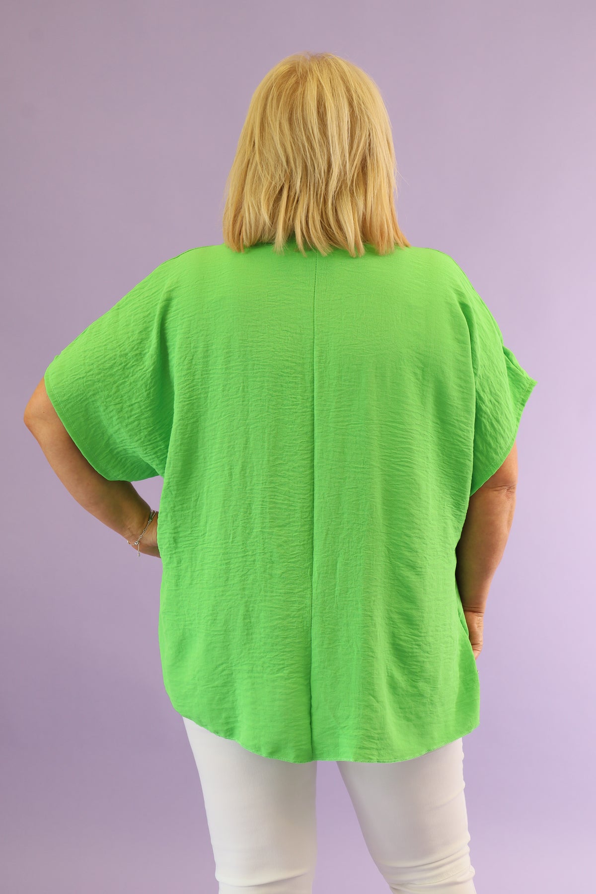 Ellie Blouse in Lime Green