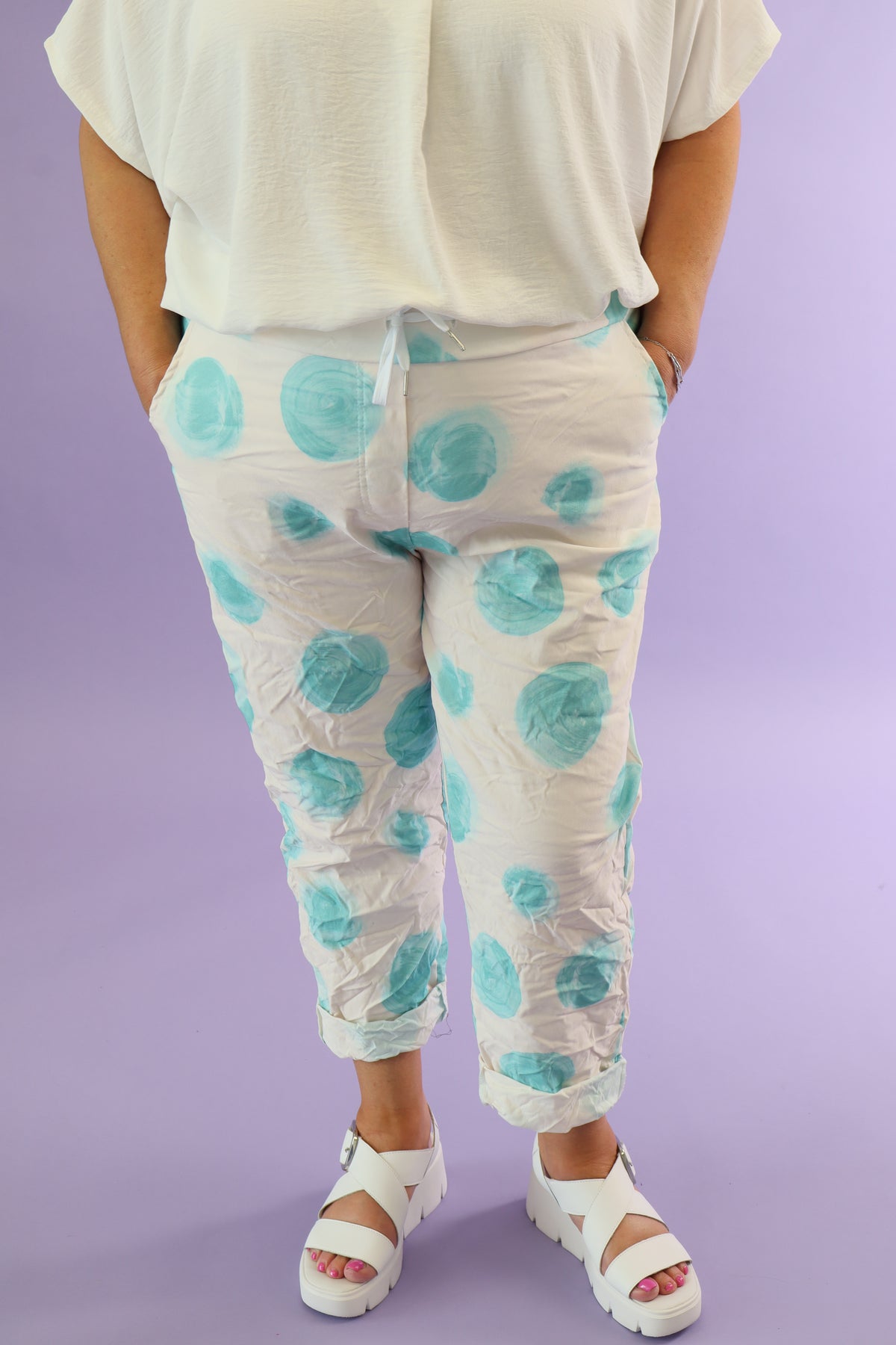 Dottie Jogger in Turquoise