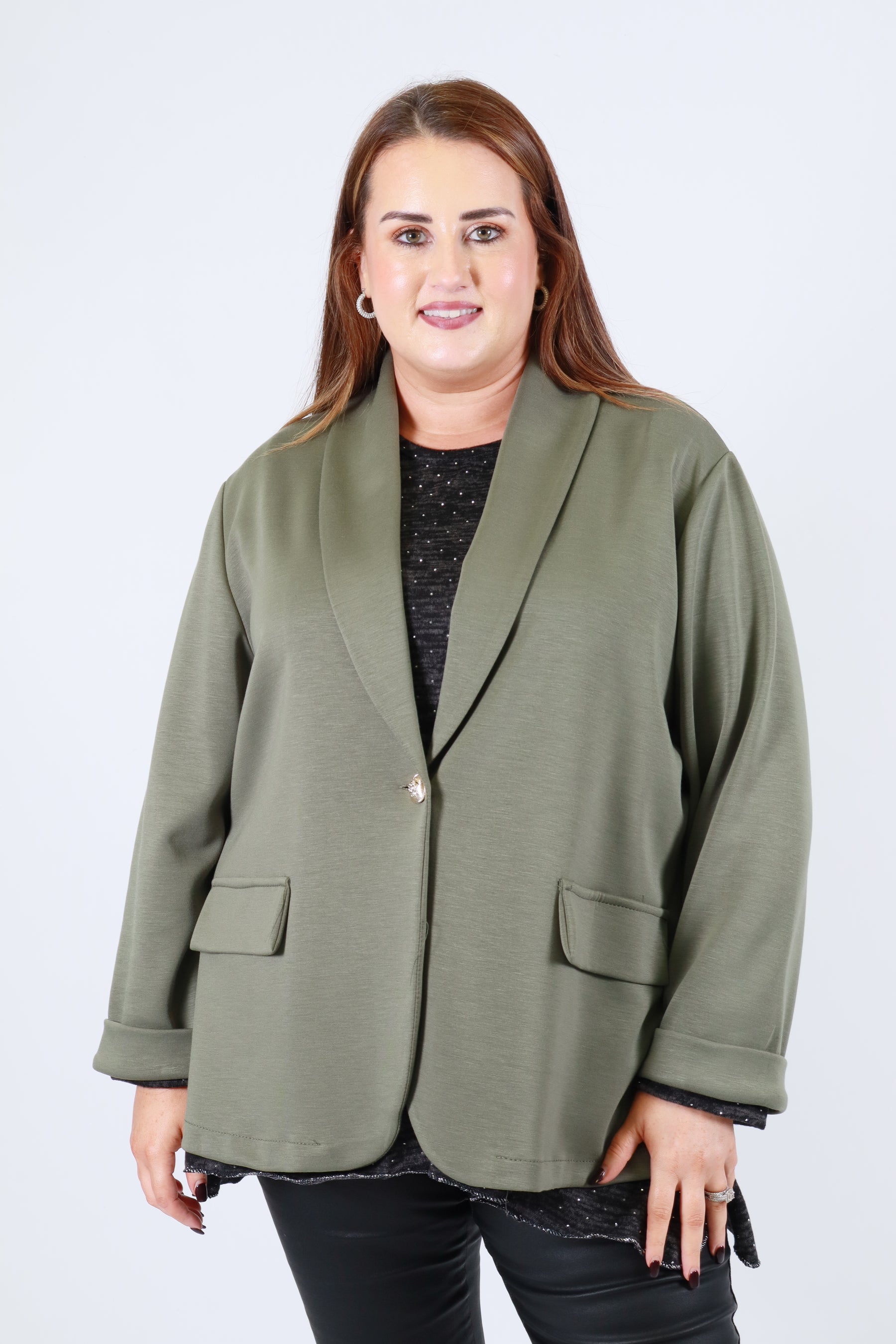 Liv Blazer in Khaki
