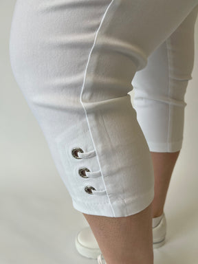 Pinns Crop Trouser in White