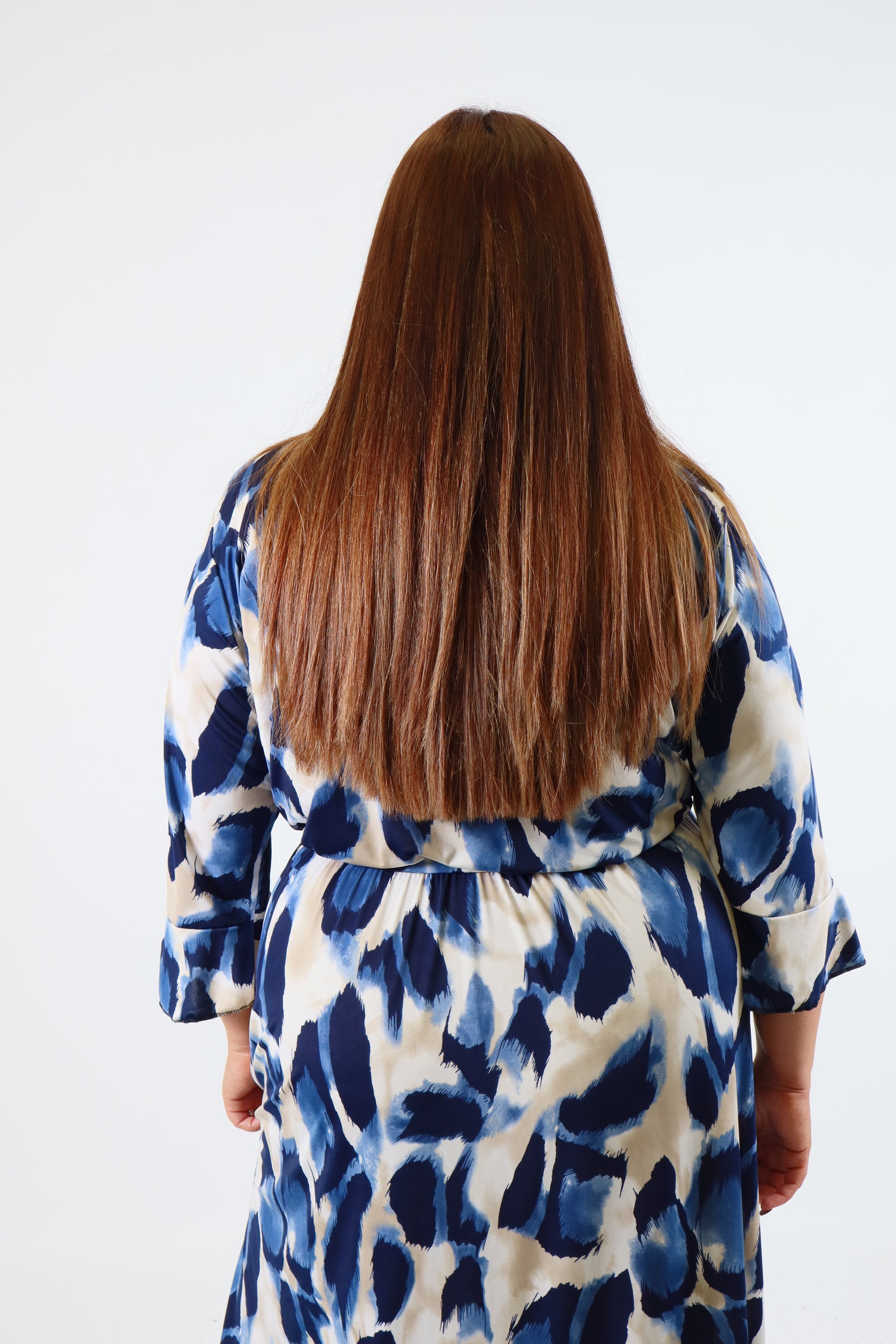 Dani Dress in Blue Leopard