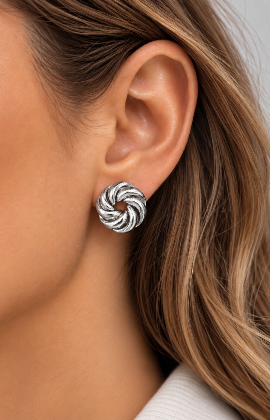 Indigo Earrings in Silver 