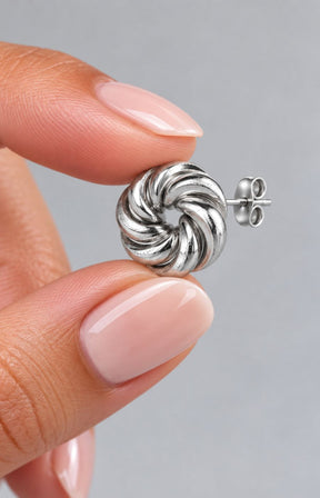 Indigo Earrings in Silver 