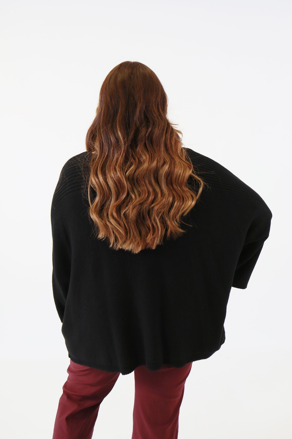 Isabell Oversized Knit Jumper in Black