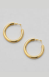 Jenny Hoop Earrings in Gold 