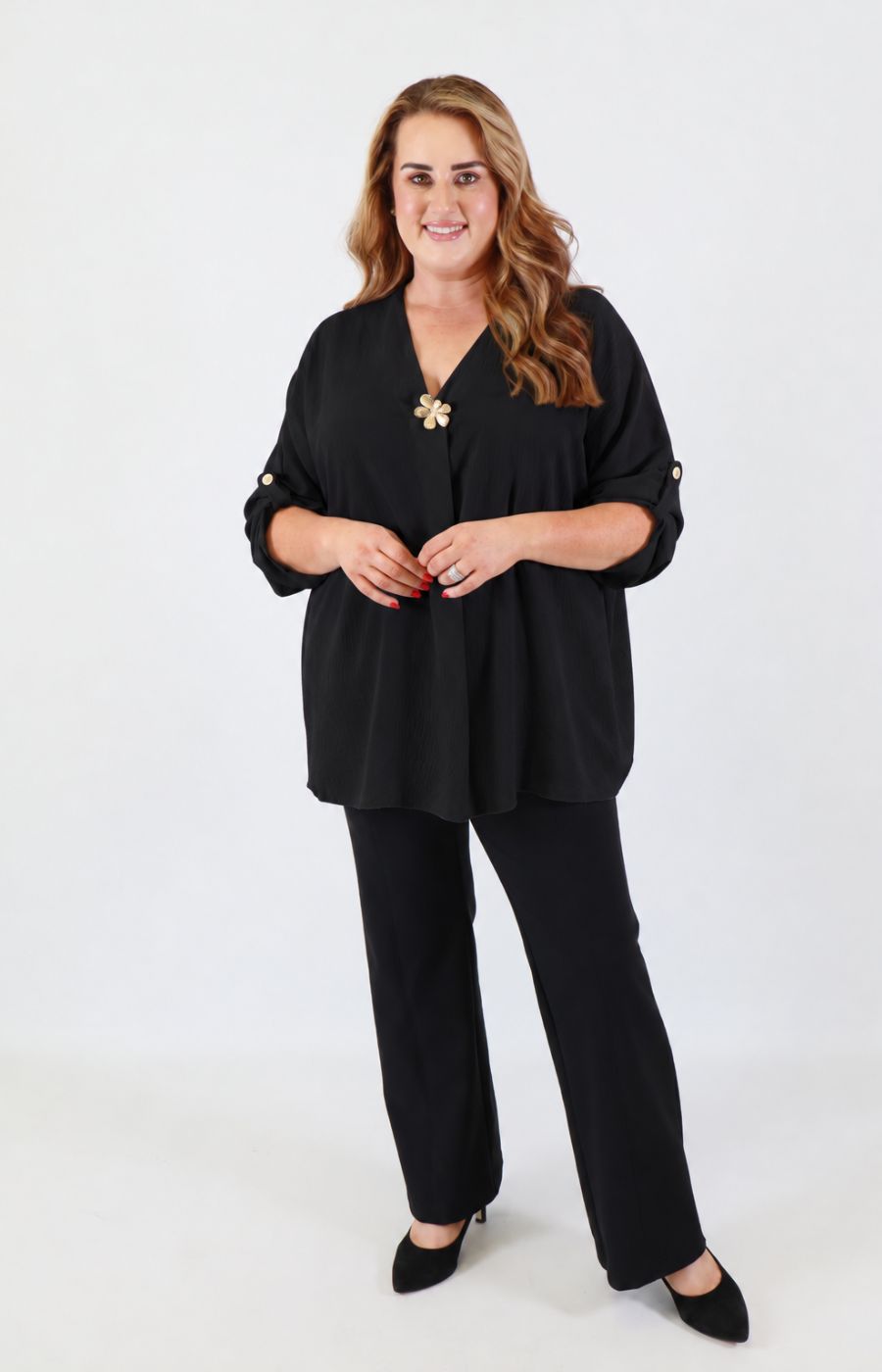  Jessica Blouse in Black 