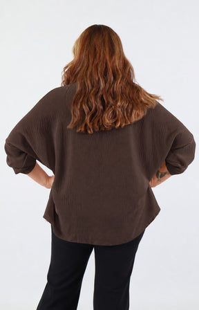 Jessica Blouse in Brown 