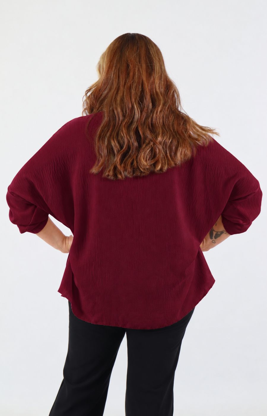 Jessica Blouse in Wine 