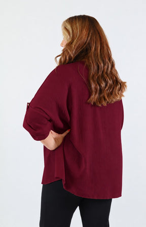 Jessica Blouse in Wine 