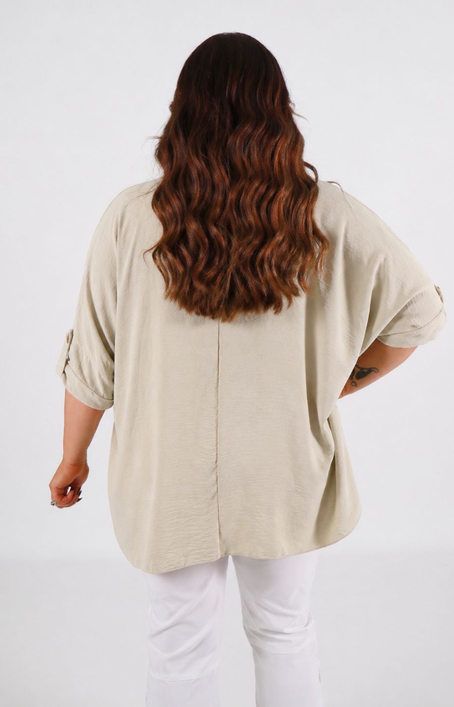 Jolene Blouse in Beige 