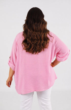 Jolene Blouse in Light Pink 