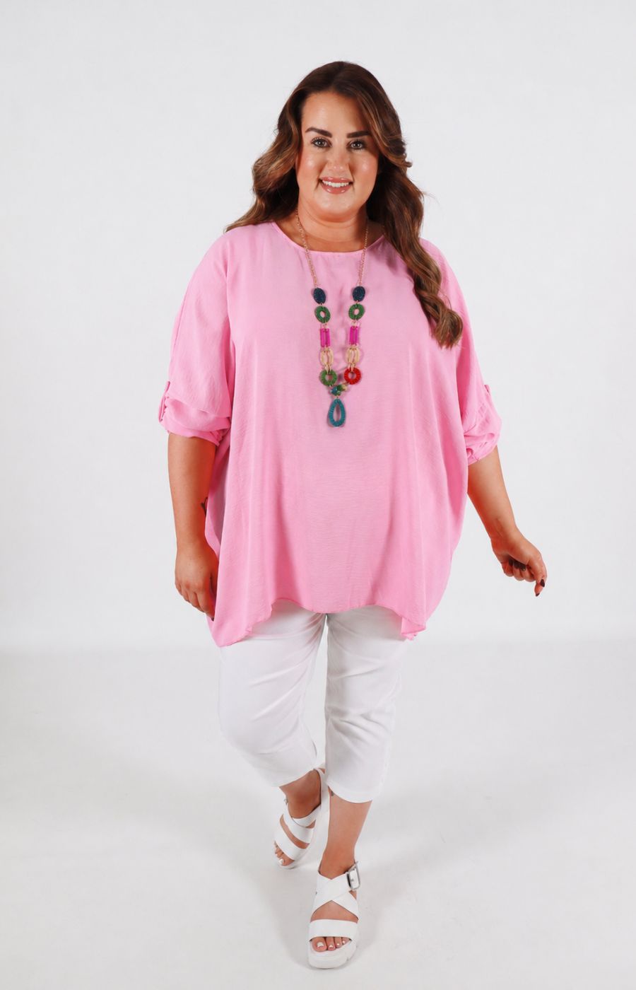 Jolene Blouse in Light Pink 