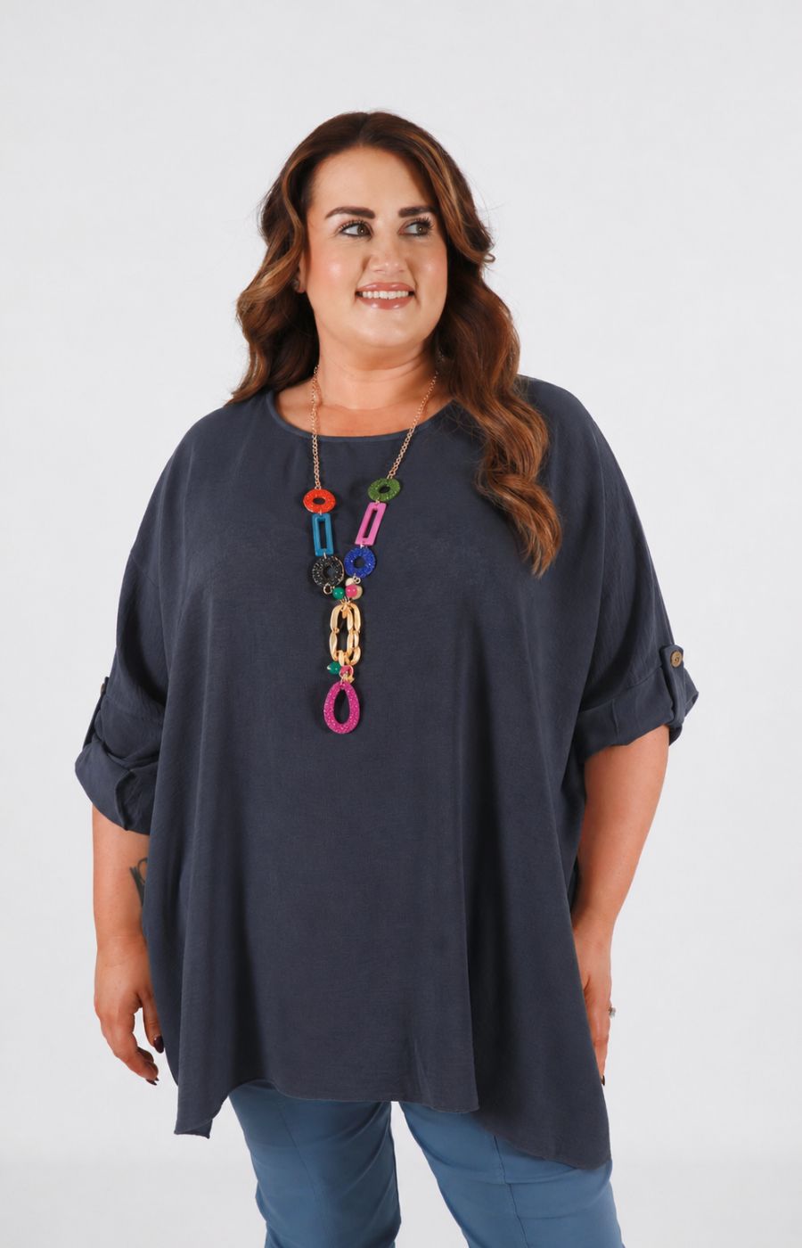 Jolene Blouse in Navy 