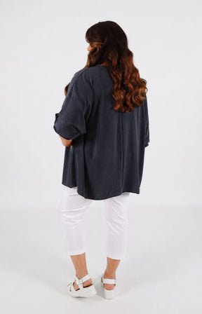 Jolene Blouse in Navy 