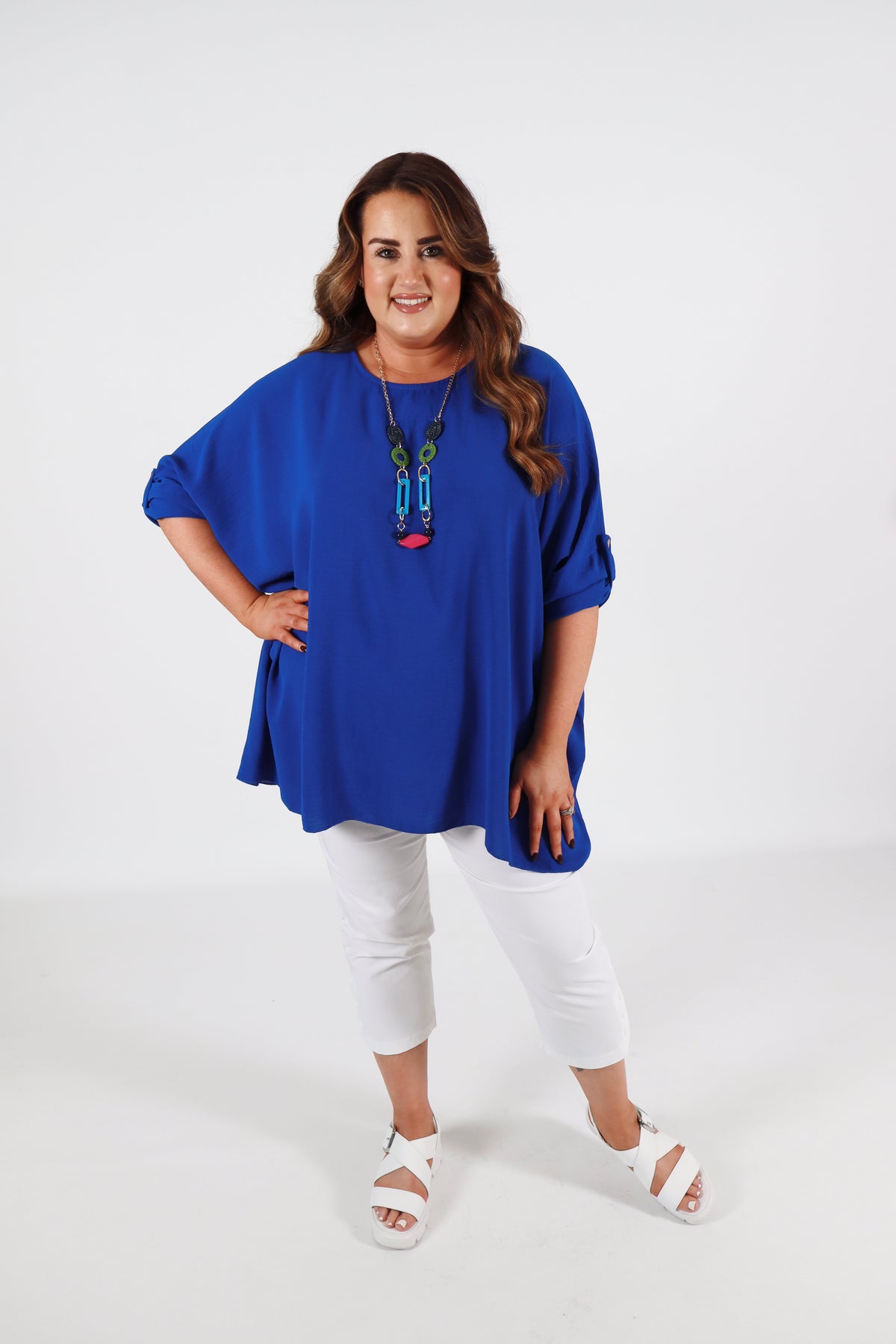 Jolene Blouse in Royal Blue