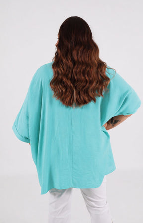 Jolene Blouse in Turquoise 