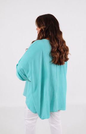 Jolene Blouse in Turquoise 