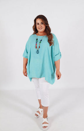 Jolene Blouse in Turquoise 