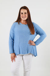 Josie Knit Jumper in Blue 
