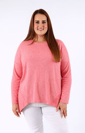 Josie Knit Jumper in Coral 