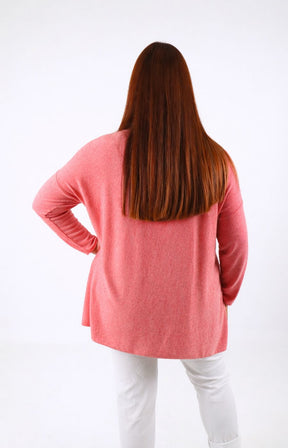 Josie Knit Jumper in Coral 