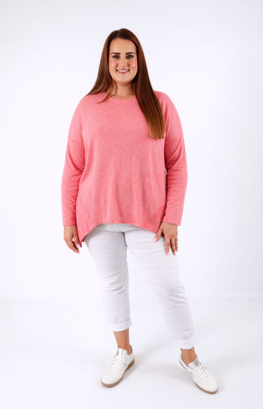 Josie Knit Jumper in Coral 