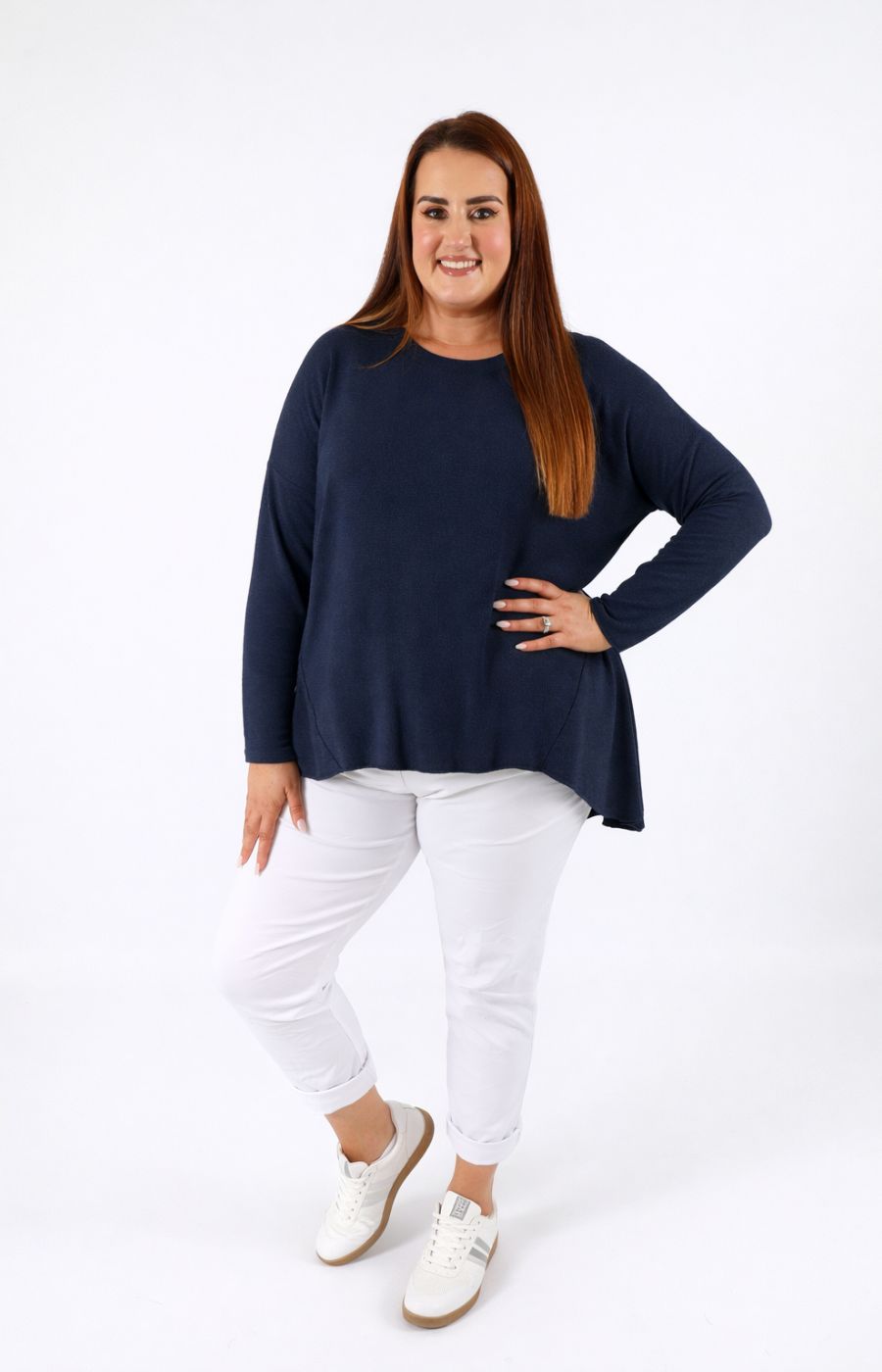 Josie Knit Jumper in Navy 
