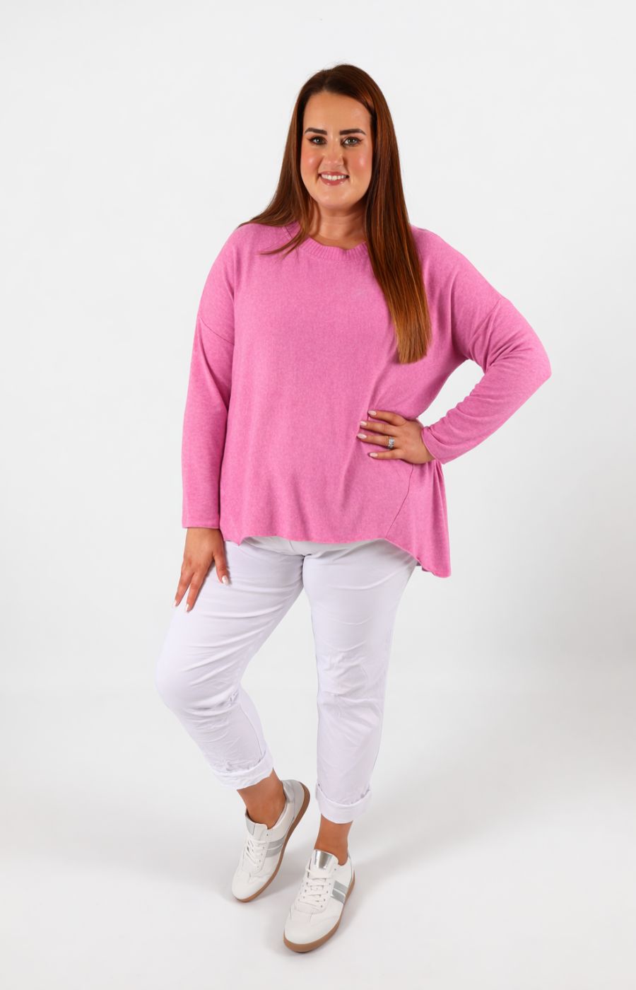 Josie Knit Jumper in Pink 