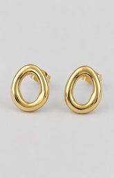 Julia Hoop Earrings in Gold 