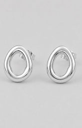 Julia Hoop Earrings in Silver 