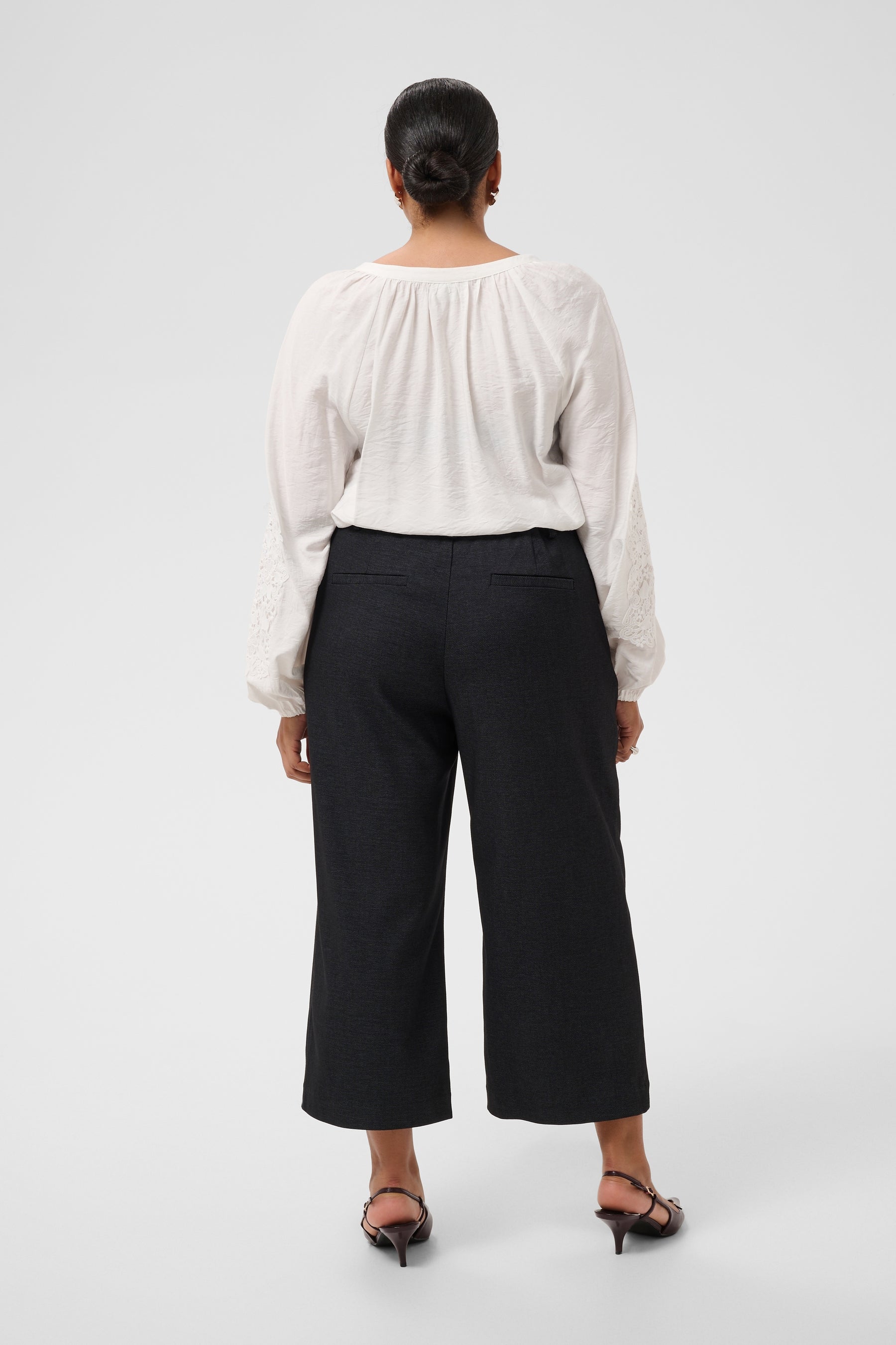 Kaffe Curve Abby Culotte in Charcoal 