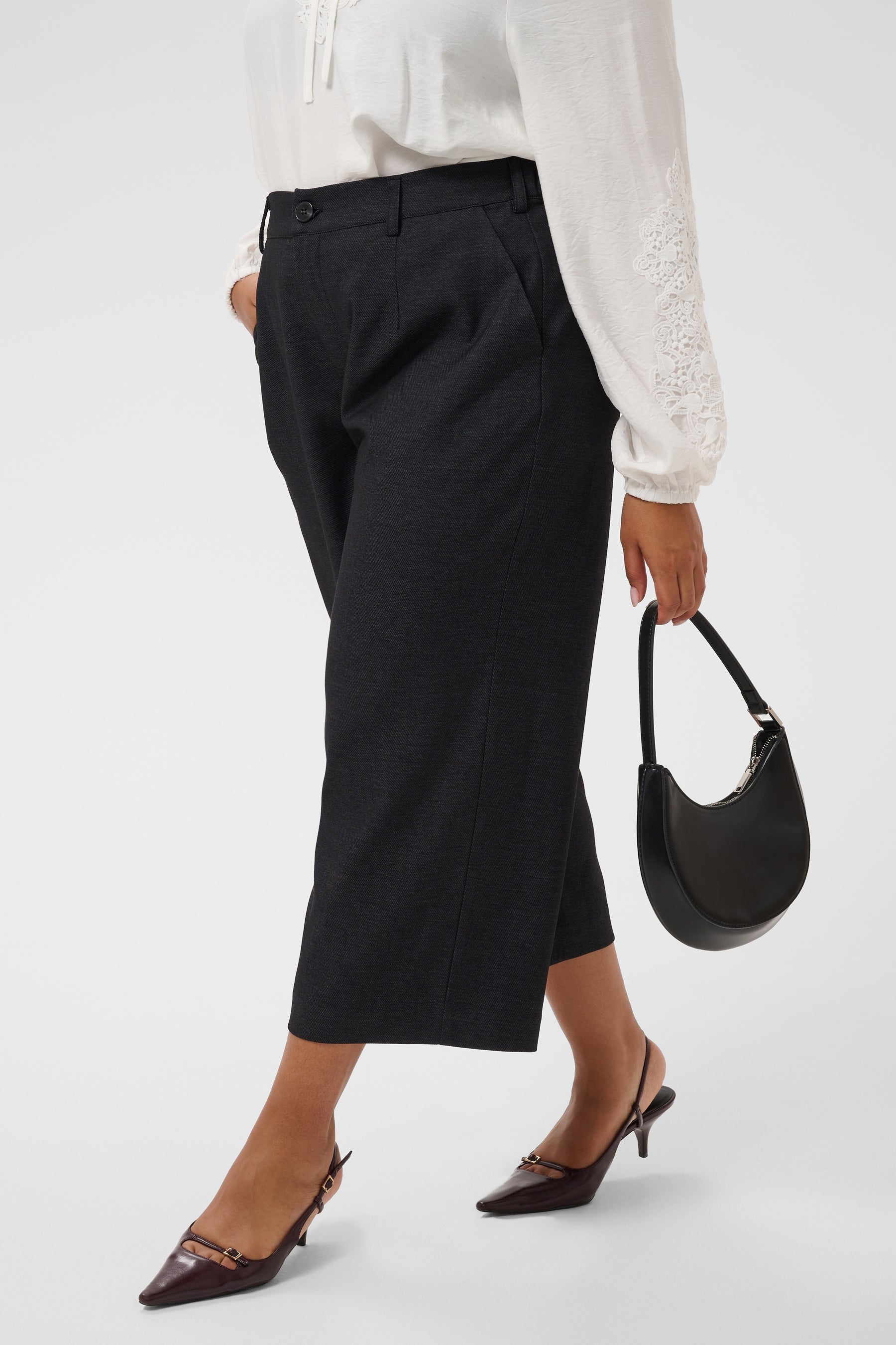 Kaffe Curve Abby Culotte in Charcoal 