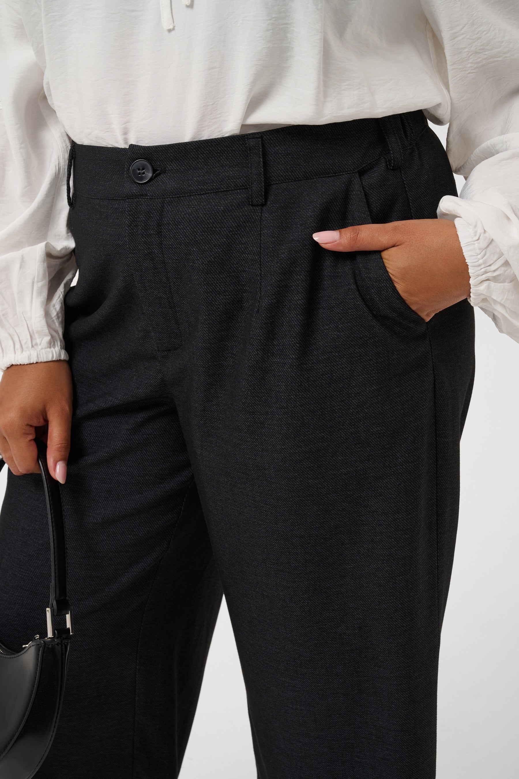 Kaffe Curve Abby Culotte in Charcoal 