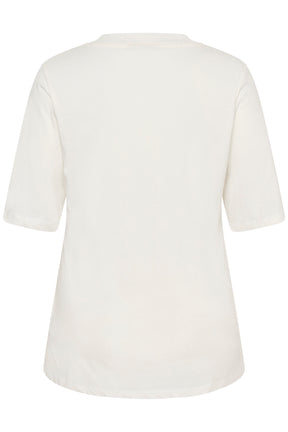 Kaffe Curve Alana T-Shirt in White 