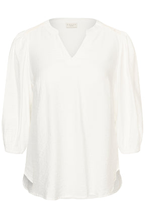 Kaffe Curve Alberte Blouse in Chalk 