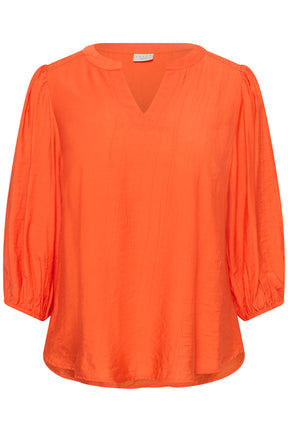 Kaffe Curve Alberte Blouse in Tigerlily 