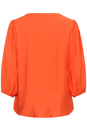 Kaffe Curve Alberte Blouse in Tigerlily 