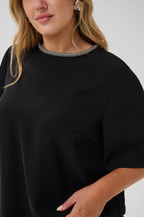 Kaffe Curve Alie Blouse in Black 
