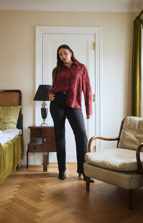  Kaffe Curve Alie Shirt in Port 