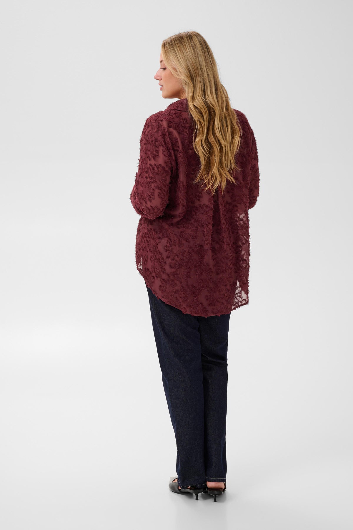 Kaffe Curve Alie Shirt in Port 