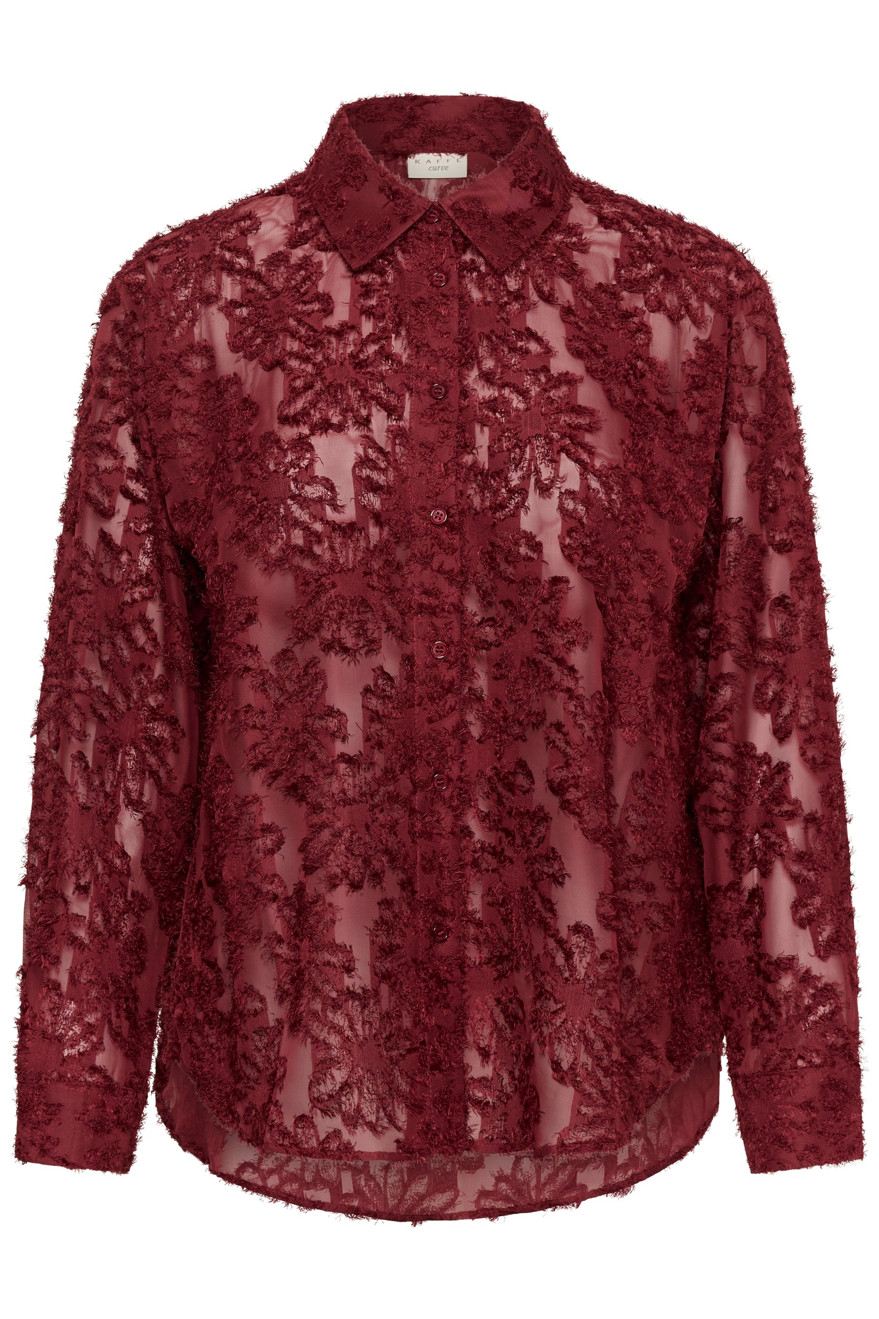 Kaffe Curve Alie Shirt in Port 